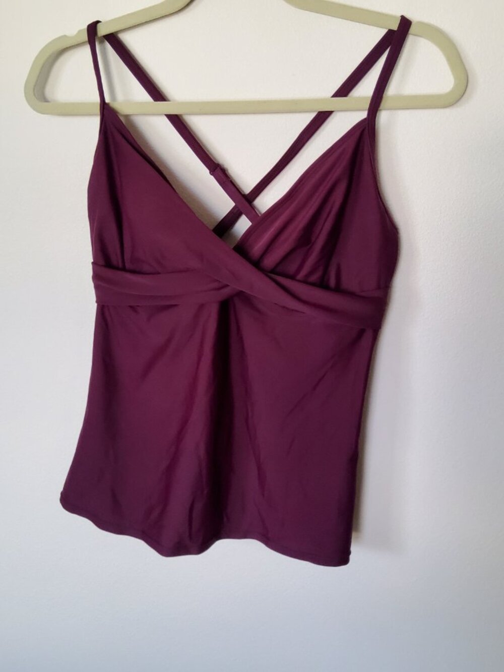 Athleta Purple Tankini top size 38 B/C Tall